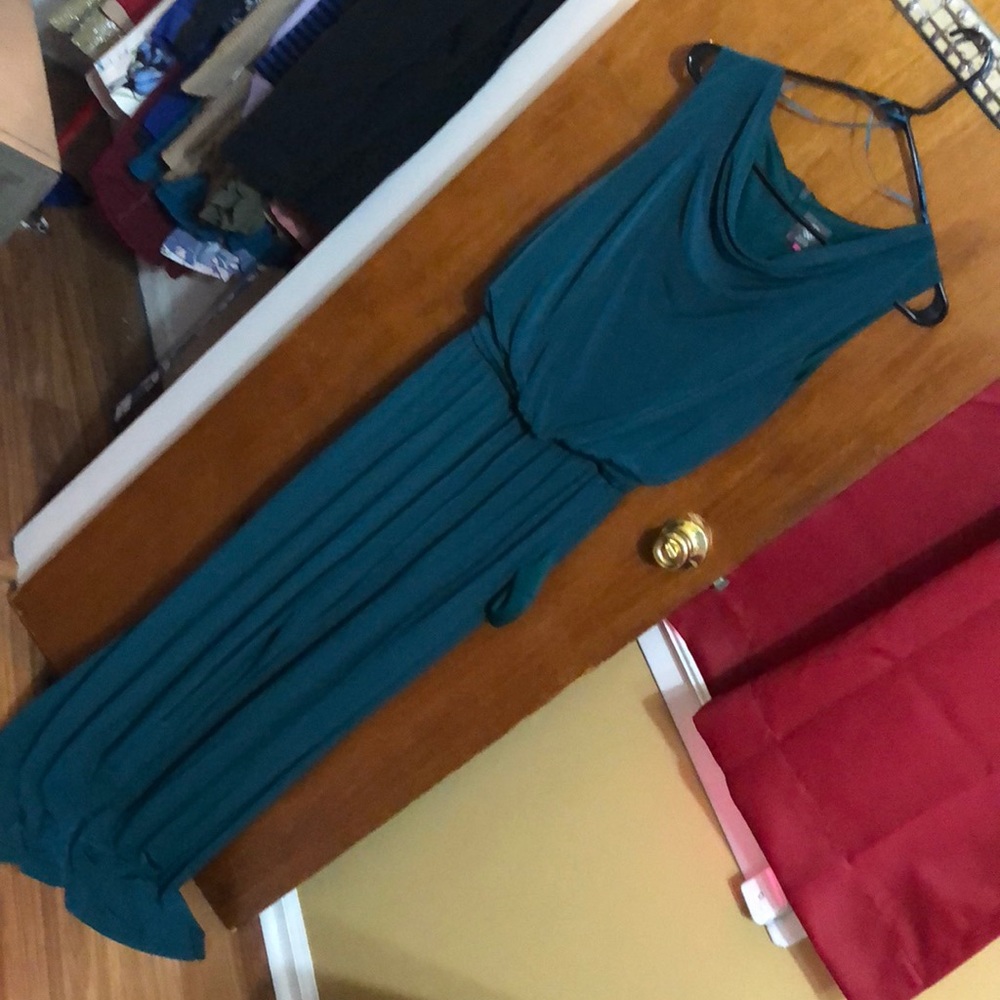 Green romper stretchy material